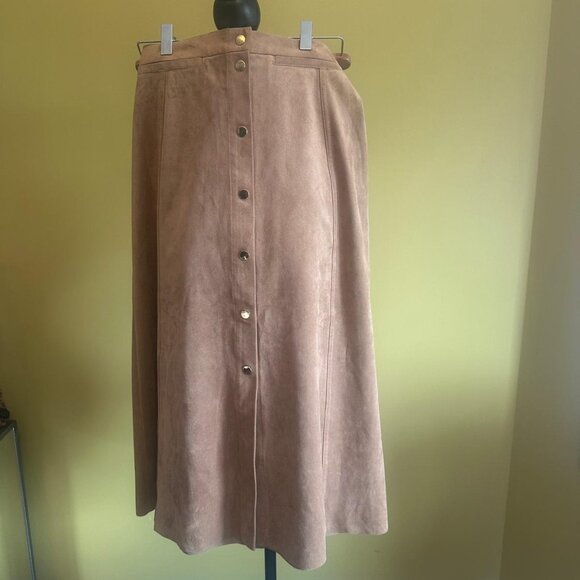 WILFRED MIDI SUEDE SKIRT NWOT - Picture 3 of 5